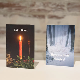 Naughty or nice greeting card